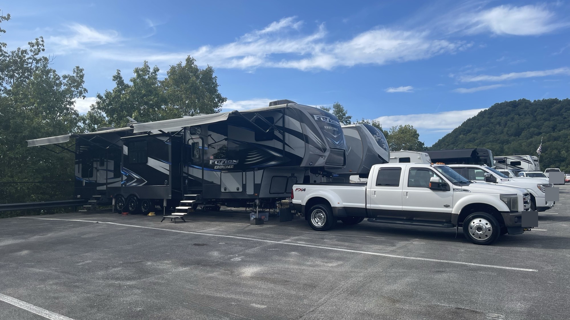 Parked and ready to relax