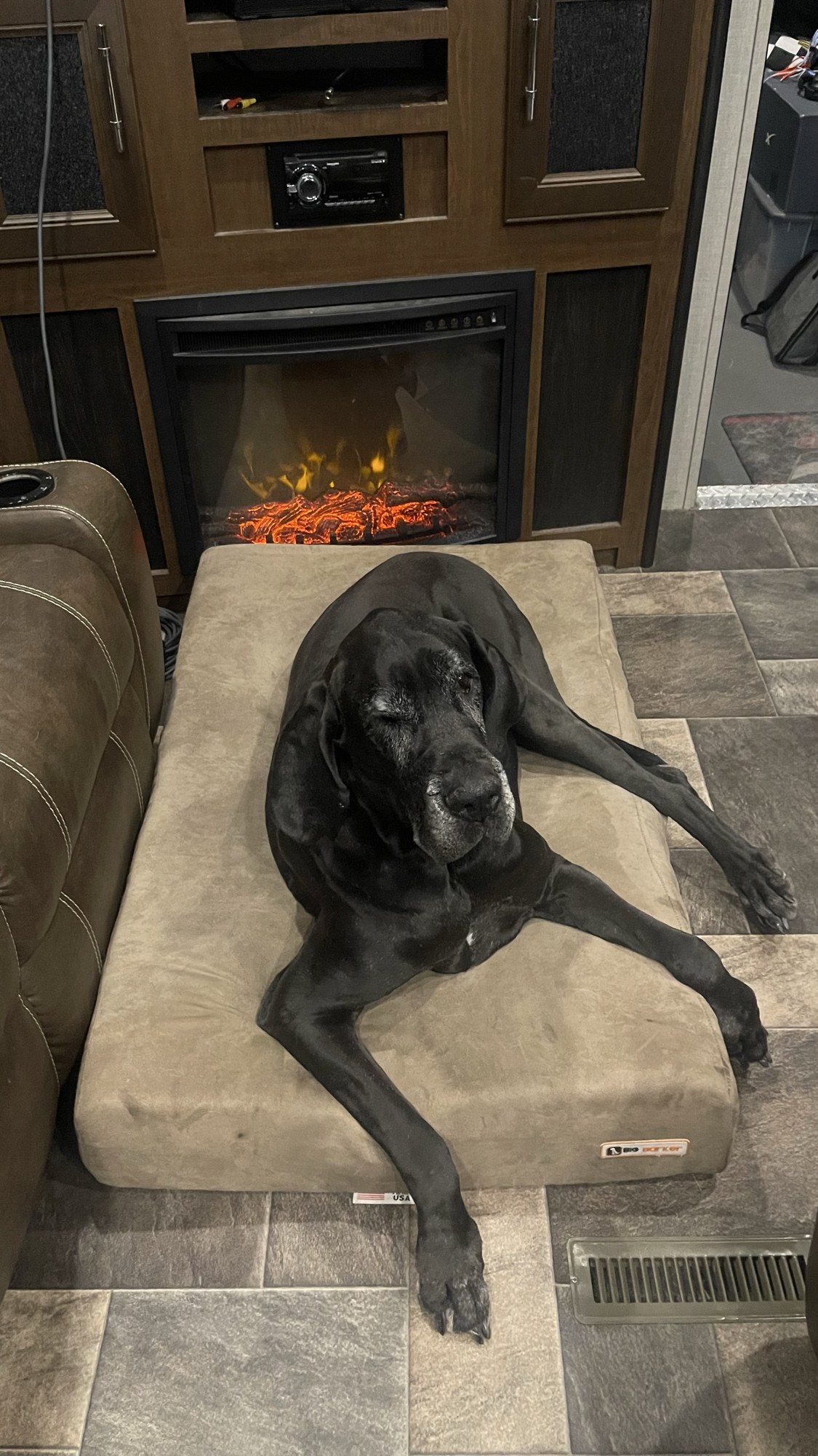 The best seat by the fire