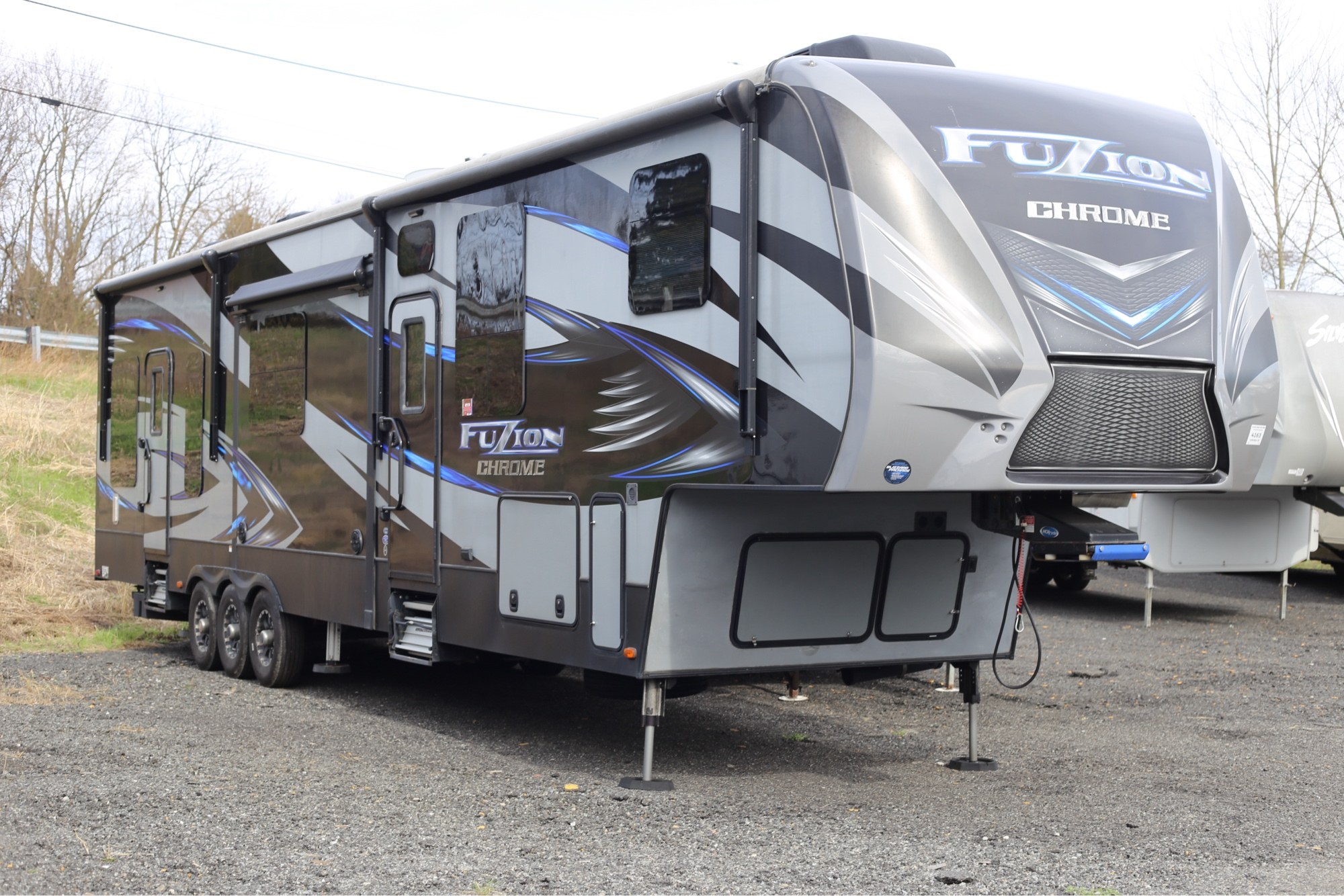 Our Fuzion Chrome fifth-wheel